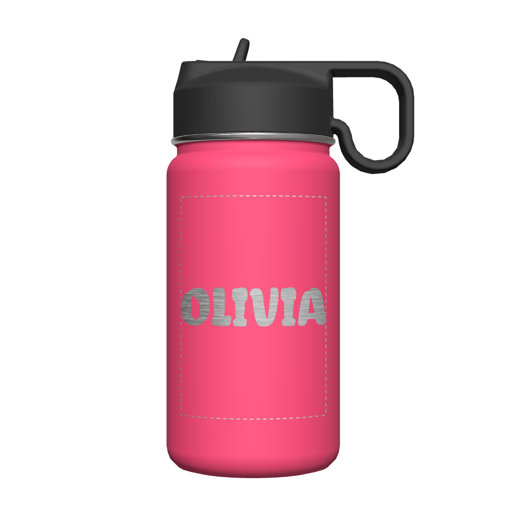 14 oz Kids Bottle 2 Pack w/ Straw Lid - customized