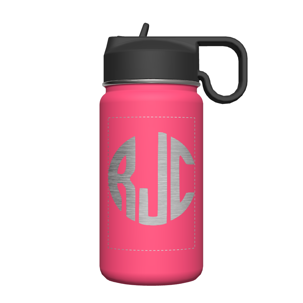 14 oz Kids Bottle 2 Pack w/ Straw Lid - customized
