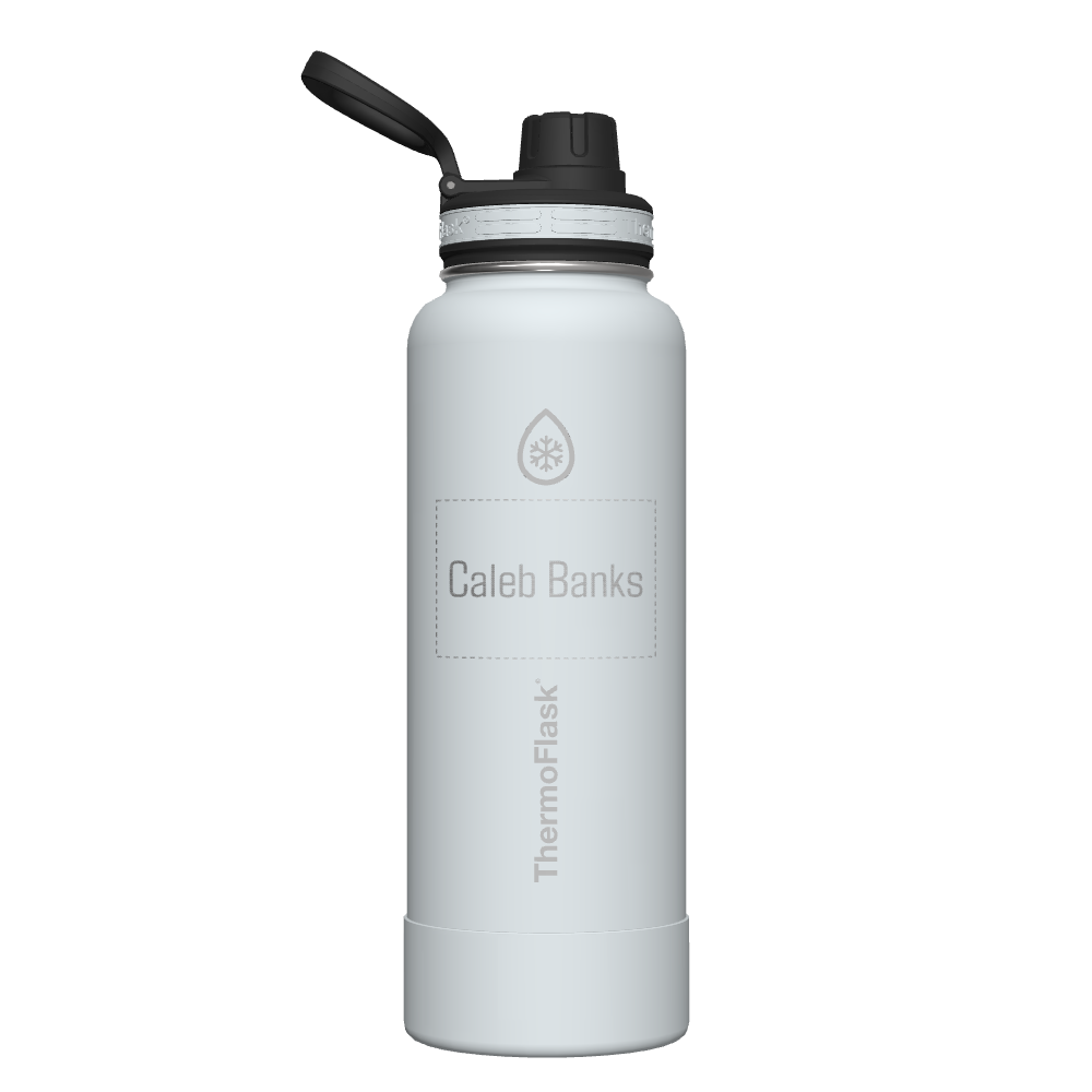 40 oz Bottle 2 Pack w/ Four Lid Combo - customized
