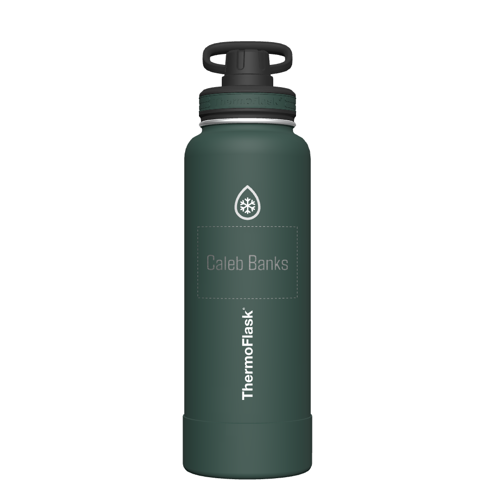 40 oz Bottle 2 Pack w/ Four Lid Combo - customized
