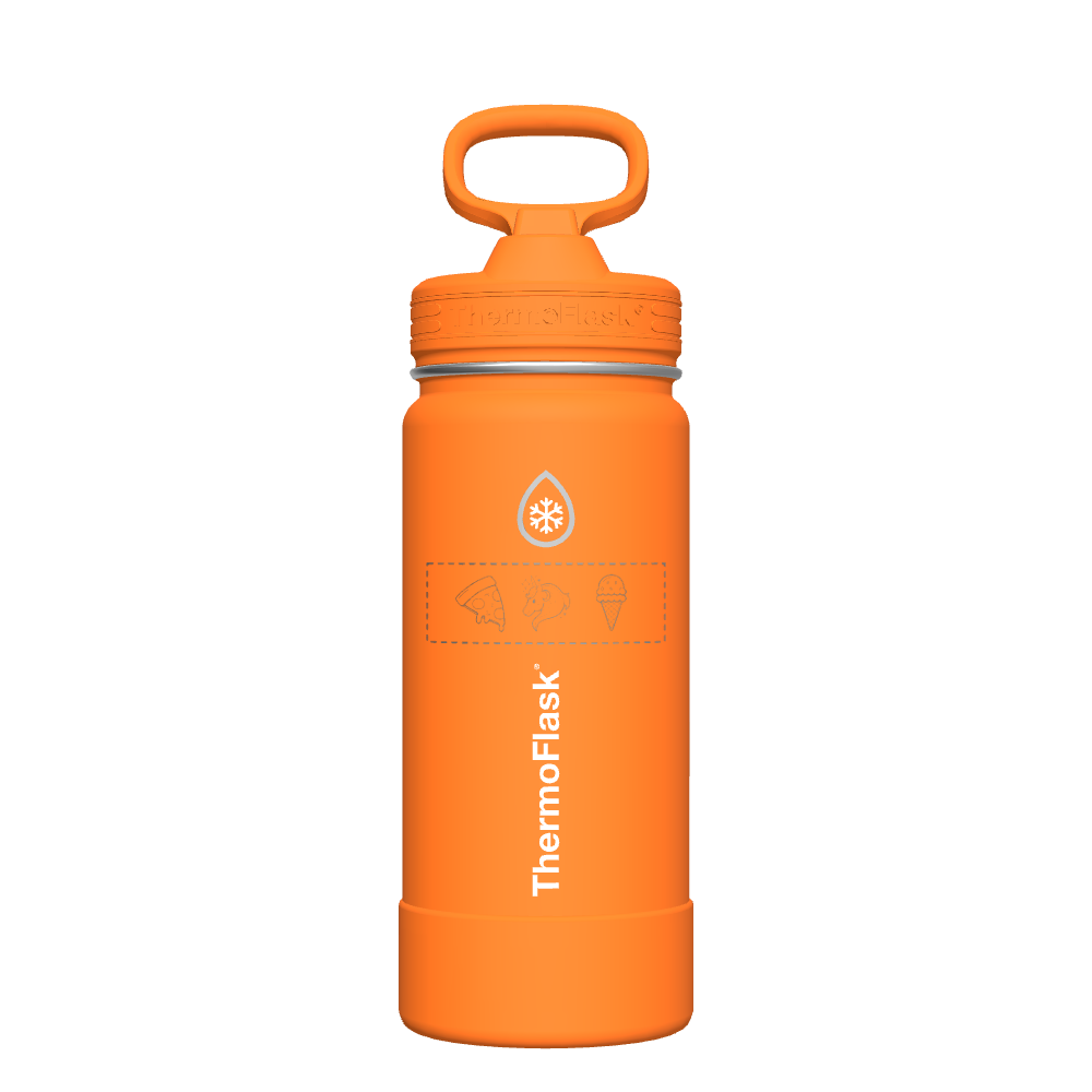 16 oz Kids Water Bottle 2 Pack w/ Straw Lid - customized