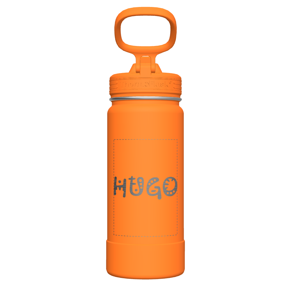 16 oz Kids Water Bottle 2 Pack w/ Straw Lid - customized