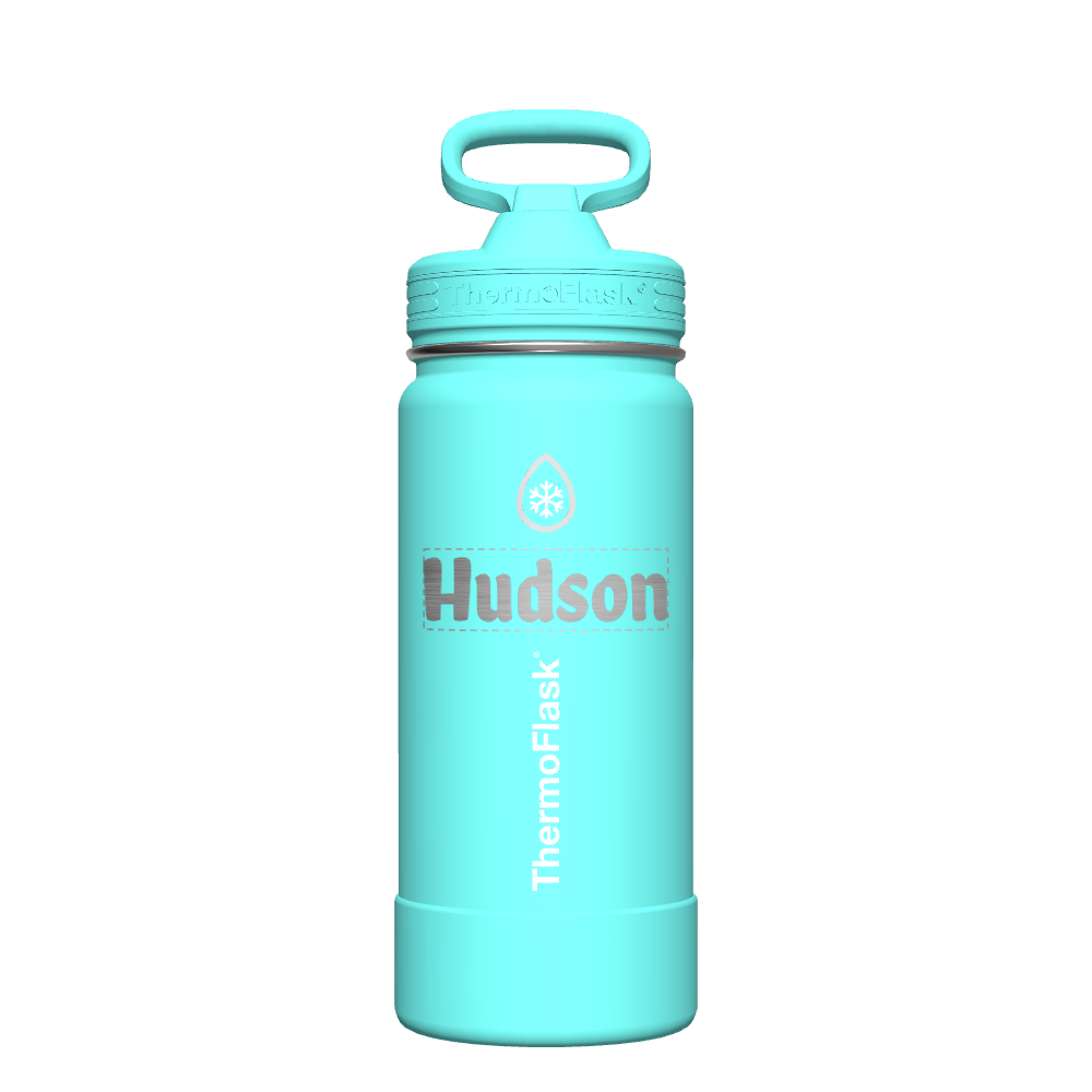 16 oz Kids Water Bottle 2 Pack w/ Straw Lid - customized
