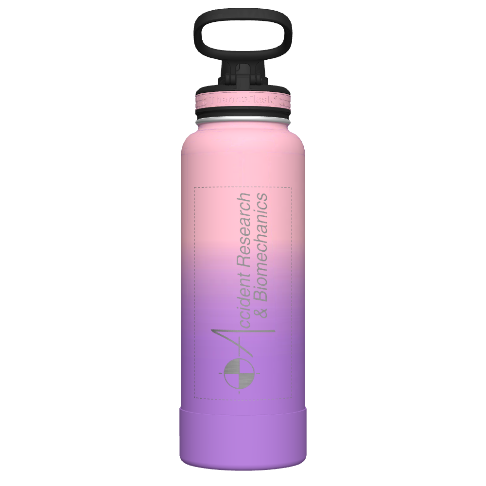 40 oz Bottle 2 Pack w/ Spout Lid + Straw Lid - customized