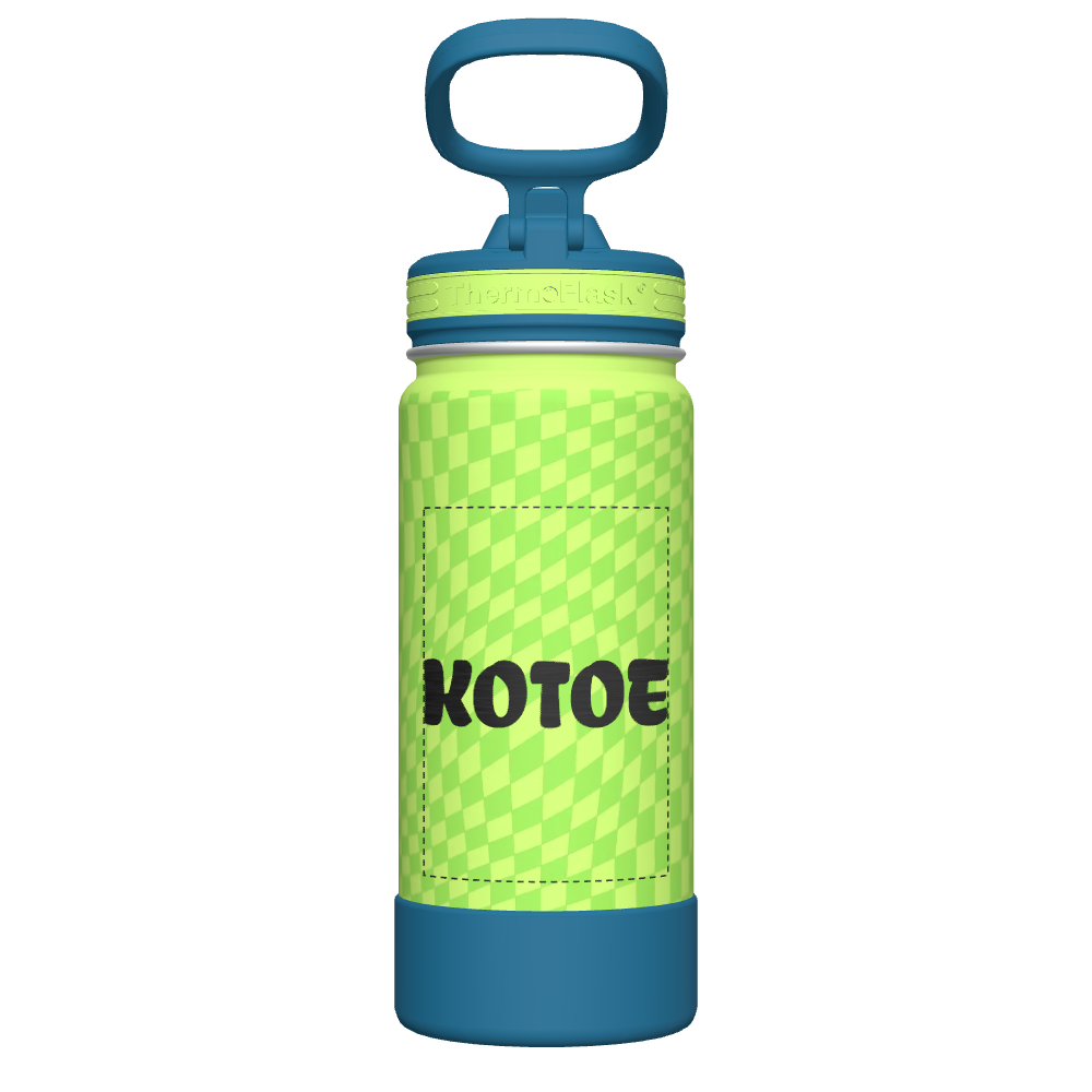 16oz Kids Straw Bottle 2pk - customized