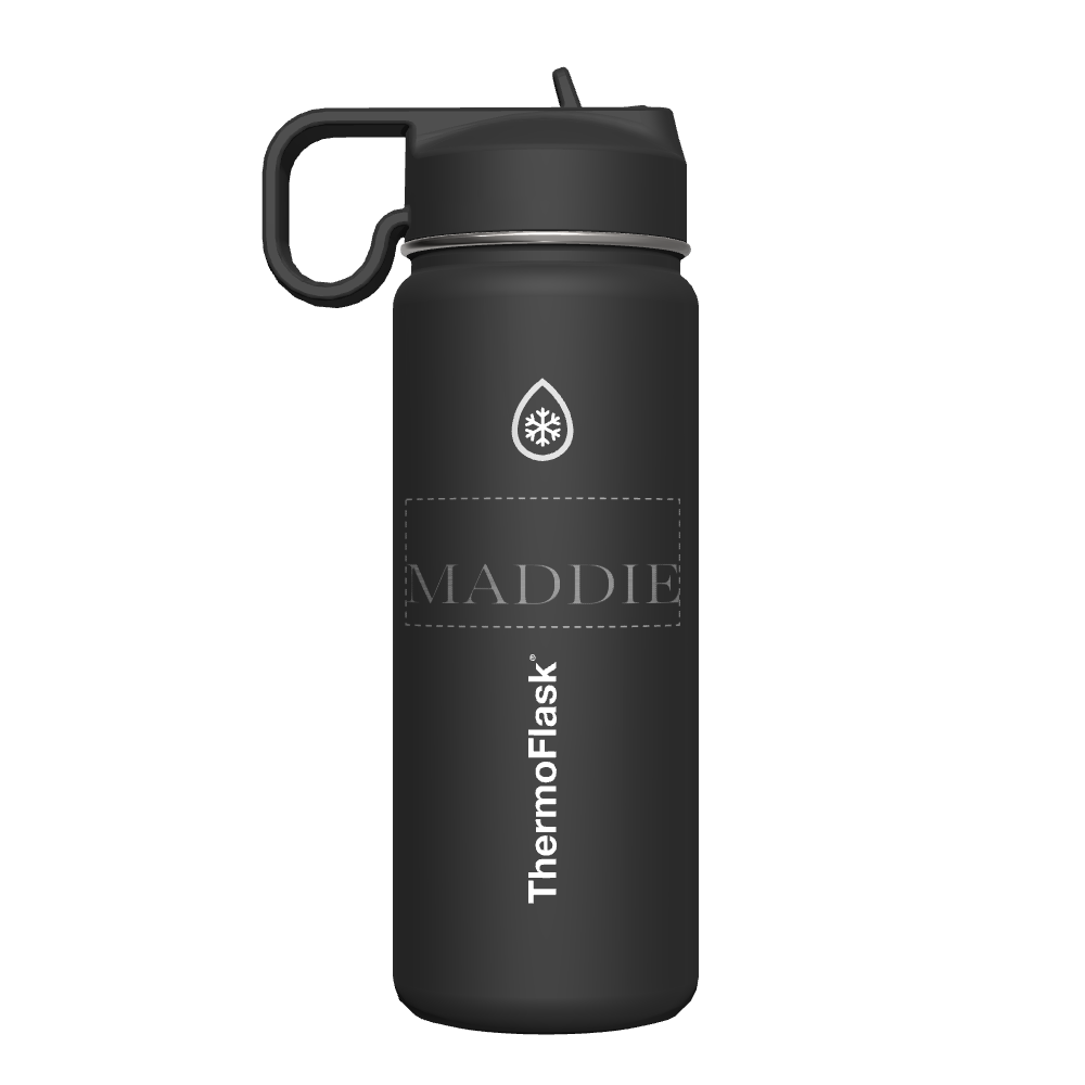 Bottle w/ Chug Lid and Straw Lid - customized