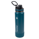 24oz Mayan Blue/Black Bottles. ThermoFlask® Bottles with Spout Lid Two Pack, 24 oz
