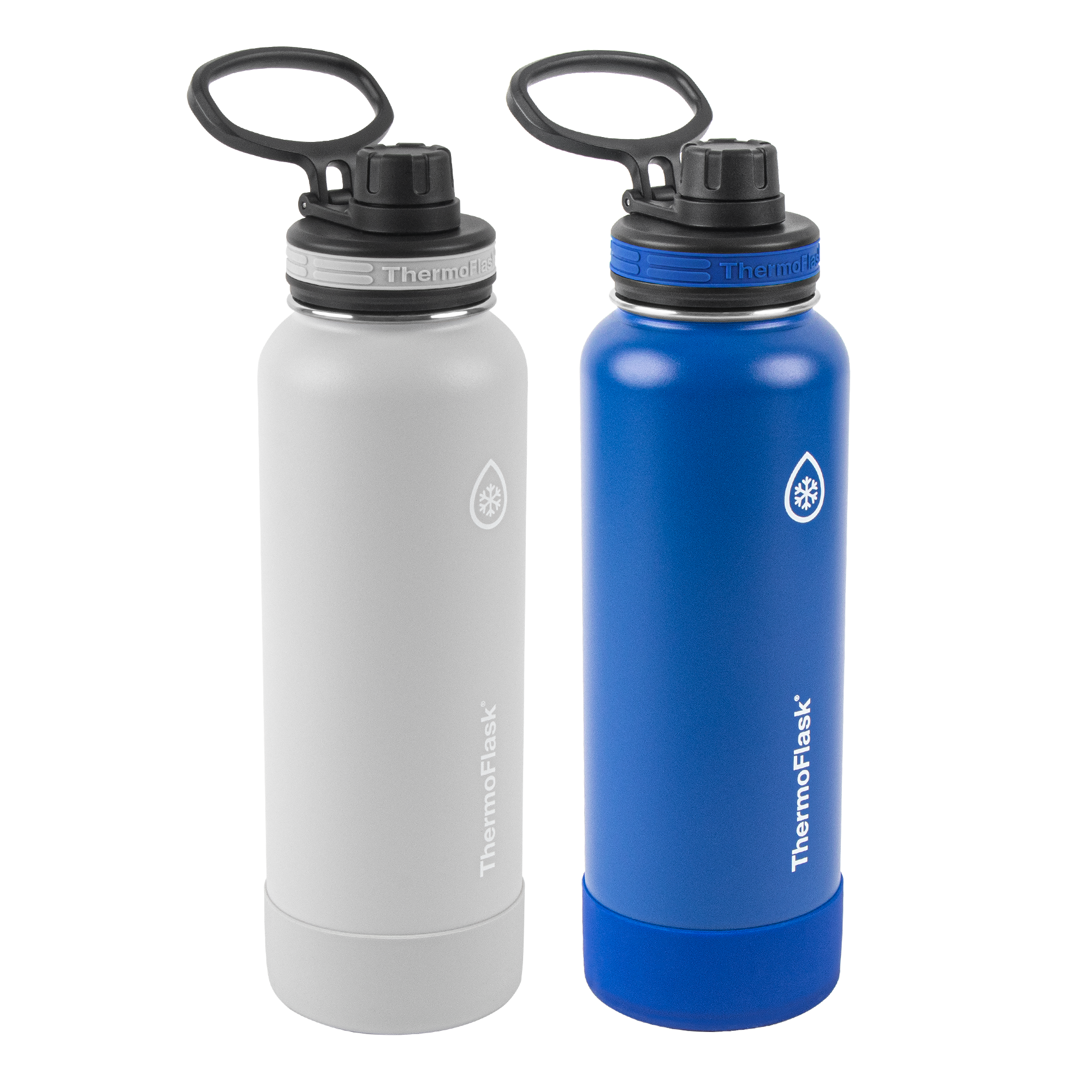Tumbler with Handle 40oz Water Bottle for Hot and Cold grey