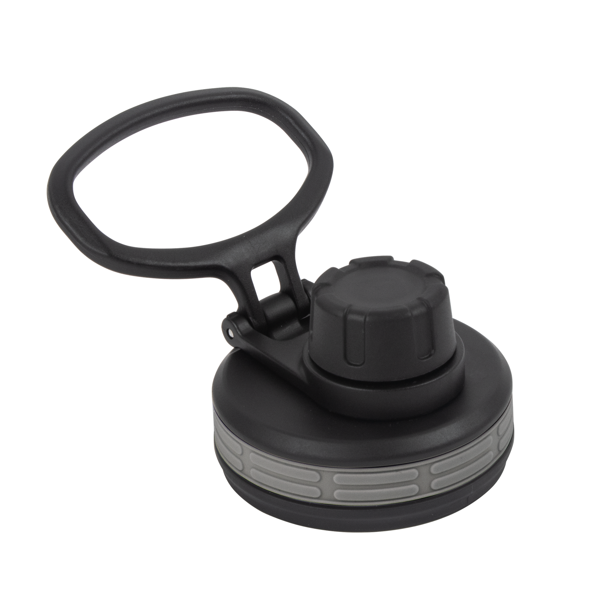 One Size Black Spout Lid with Wide Loop