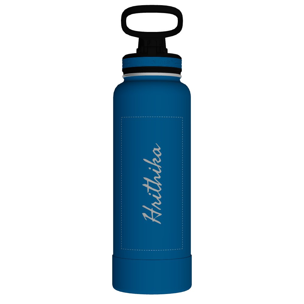40oz Bottle With Four Lid Combo (2 Pack) - customized