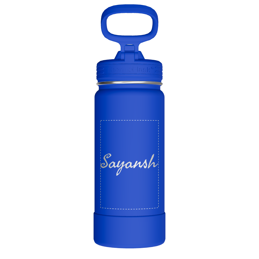 16oz Kids Water Bottle With Straw Lid (2 Pack) - customized