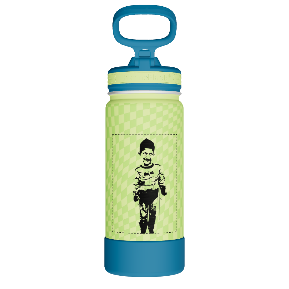 16oz Kids Straw Bottle 2 Pack - customized