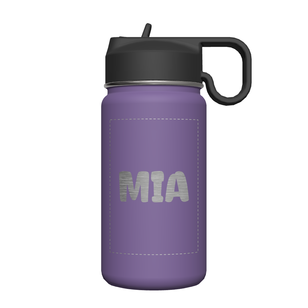 14 oz Kids Bottle 2 Pack w/ Straw Lid - customized