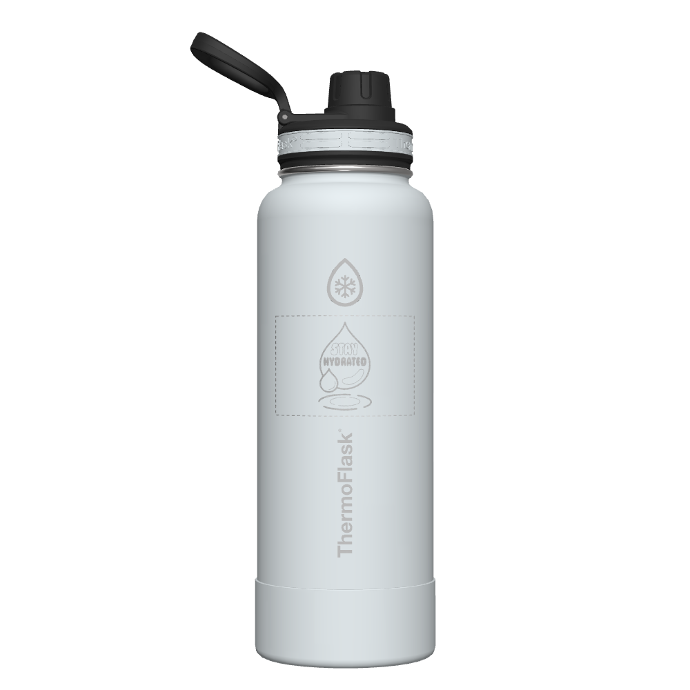 40 oz Bottle 2 Pack w/ Four Lid Combo - customized