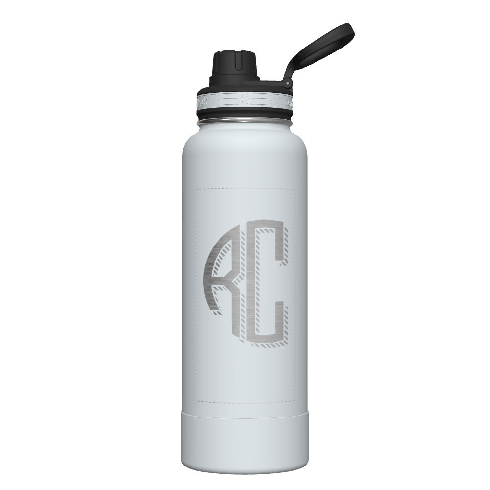 40 oz Bottle 2 Pack w/ Four Lid Combo - customized