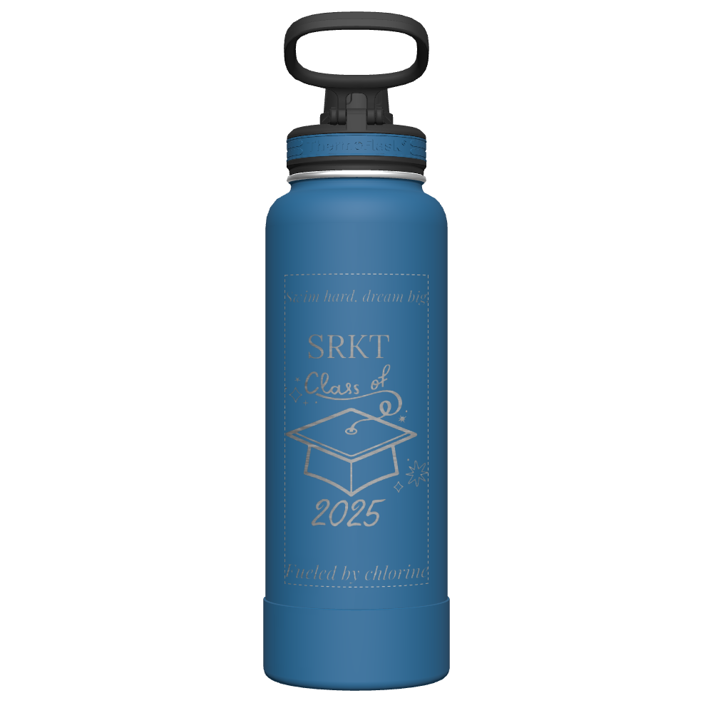 40 oz Bottle 2 Pack w/ Four Lid Combo - customized