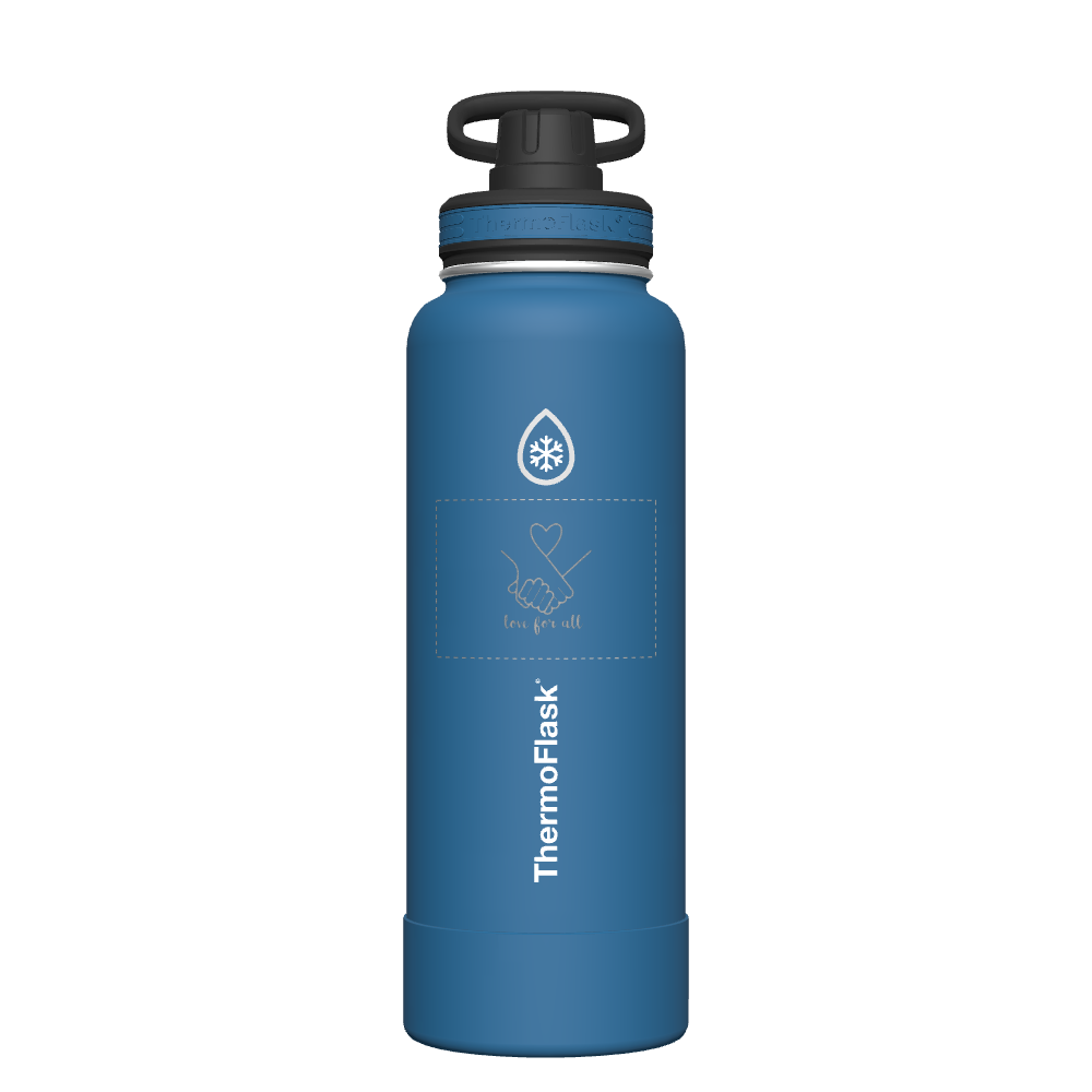 40 oz Bottle 2 Pack w/ Four Lid Combo - customized