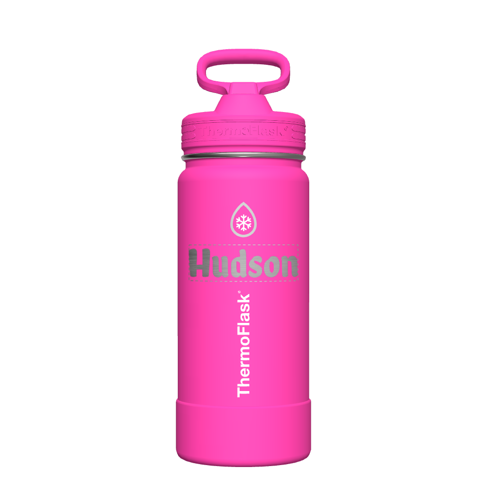 16 oz Kids Water Bottle 2 Pack w/ Straw Lid - customized