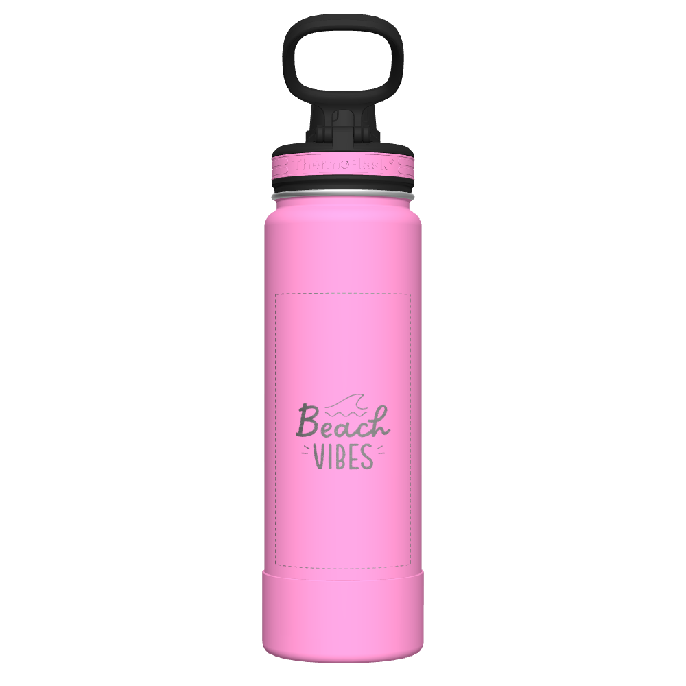 24 oz Bottle 2 Pack w/ Spout Lid - customized
