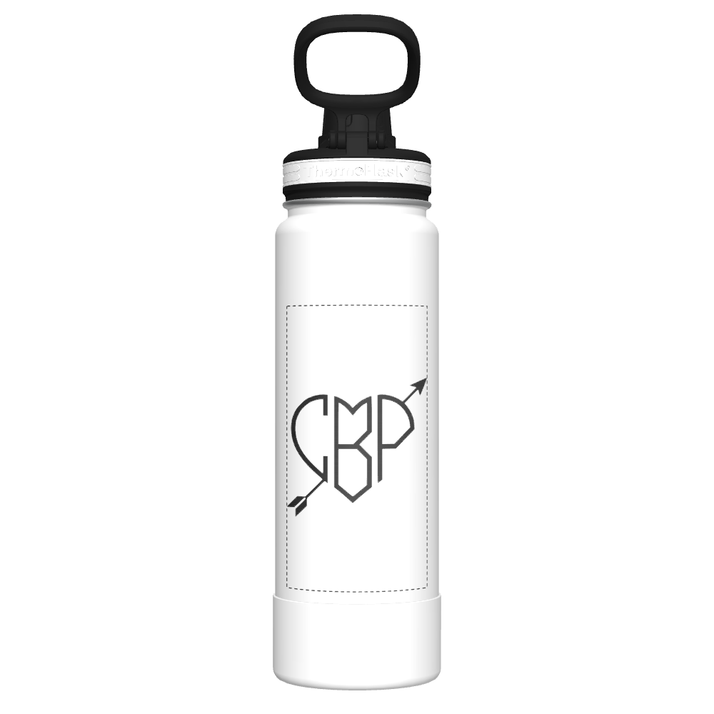 24 oz Bottle 2 Pack w/ Spout Lid - customized