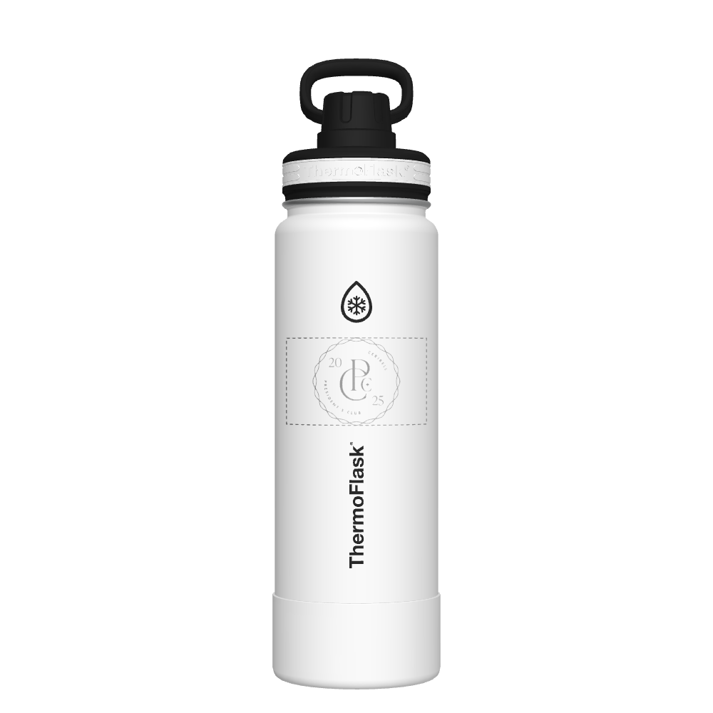 24 oz Bottle 2 Pack w/ Spout Lid + Straw Lid - customized