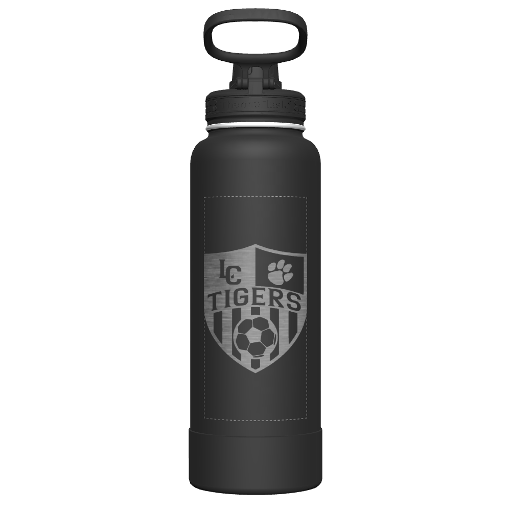40 oz Bottle 2 Pack w/ Spout Lid + Straw Lid - customized