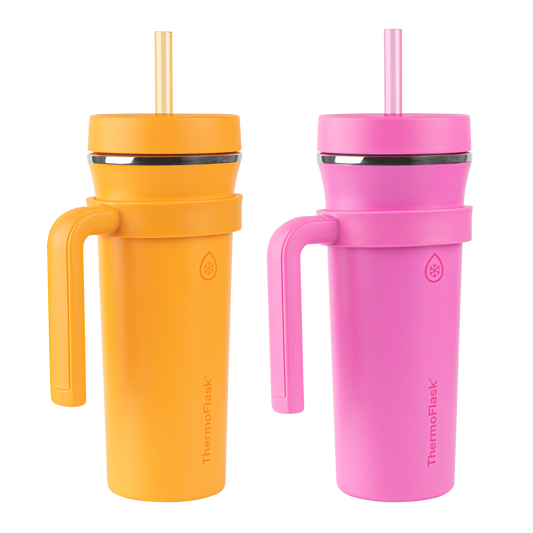 32oz Tumbler with Handle Two Pack