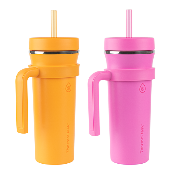 32oz Tumbler With Handle (2 Pack) – ThermoFlask