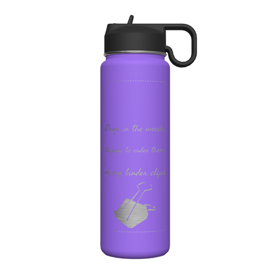 Bottle w/ Chug Lid and Straw Lid - customized