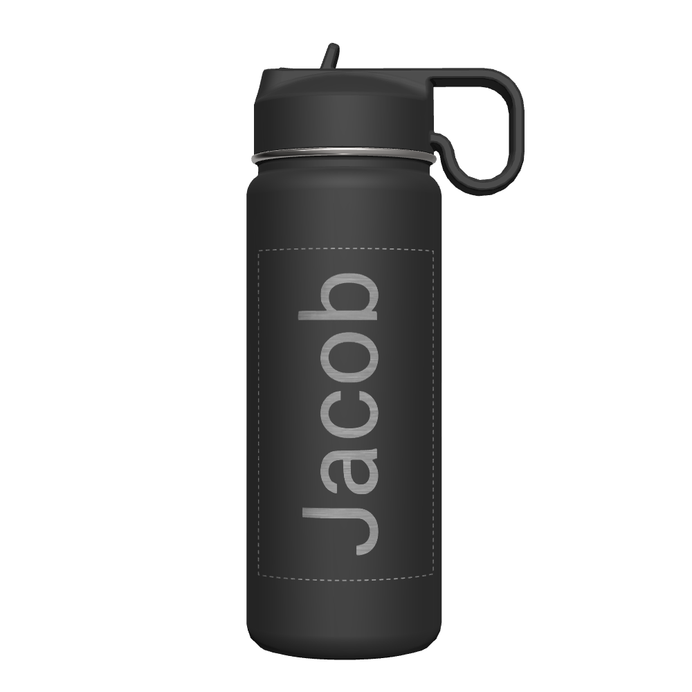 Bottle w/ Chug Lid and Straw Lid - customized