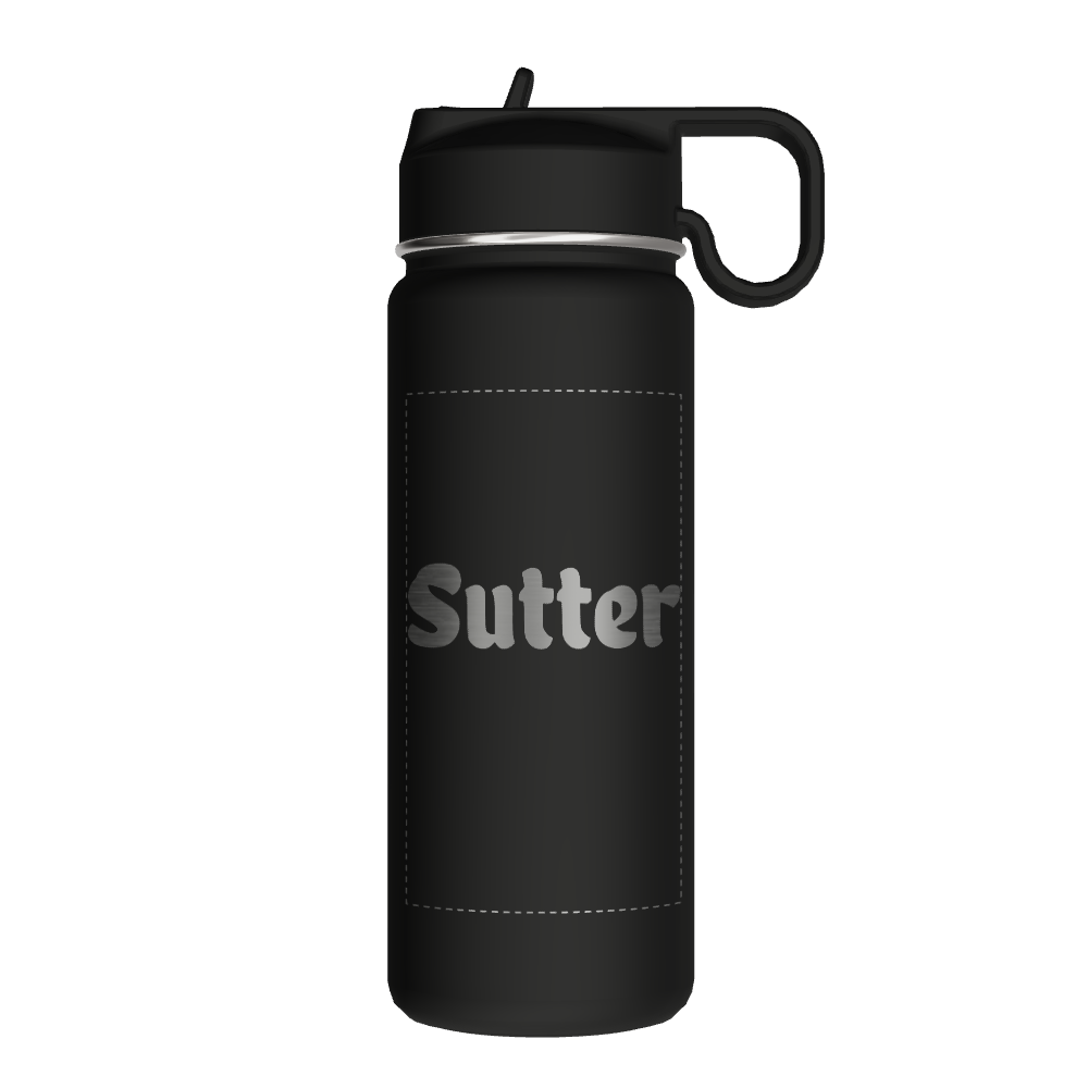 Bottle w/ Chug Lid and Straw Lid - customized