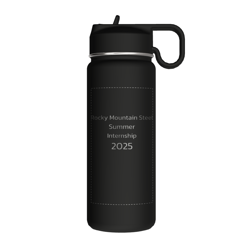 Bottle w/ Chug Lid and Straw Lid - customized