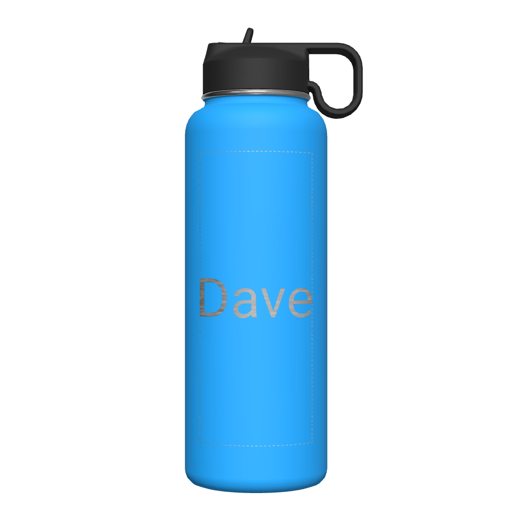 Bottle w/ Chug Lid and Straw Lid - customized