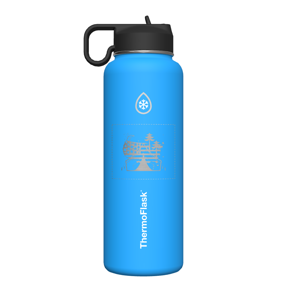 Bottle w/ Chug Lid and Straw Lid - customized