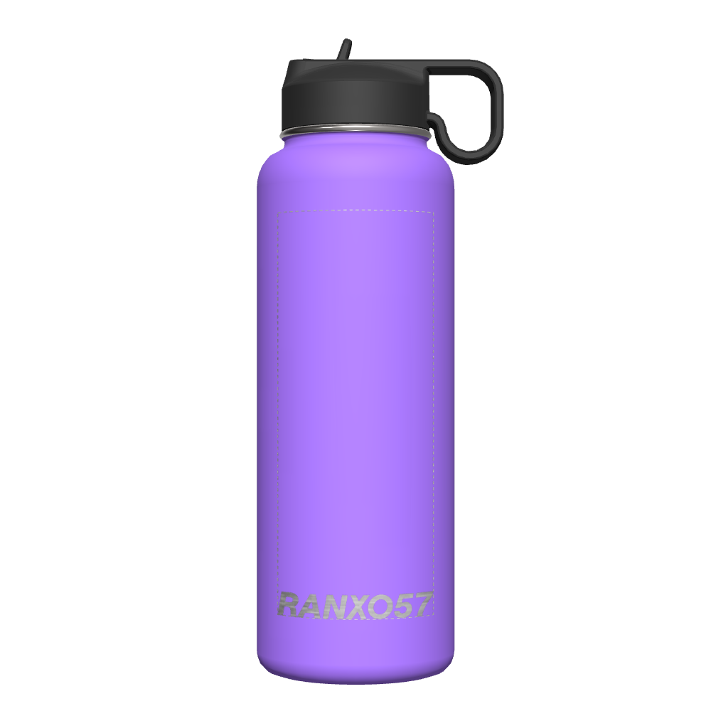 Bottle w/ Chug Lid and Straw Lid - customized