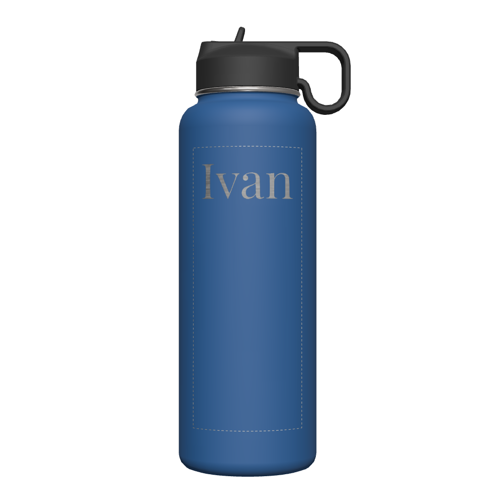 Bottle w/ Chug Lid and Straw Lid - customized