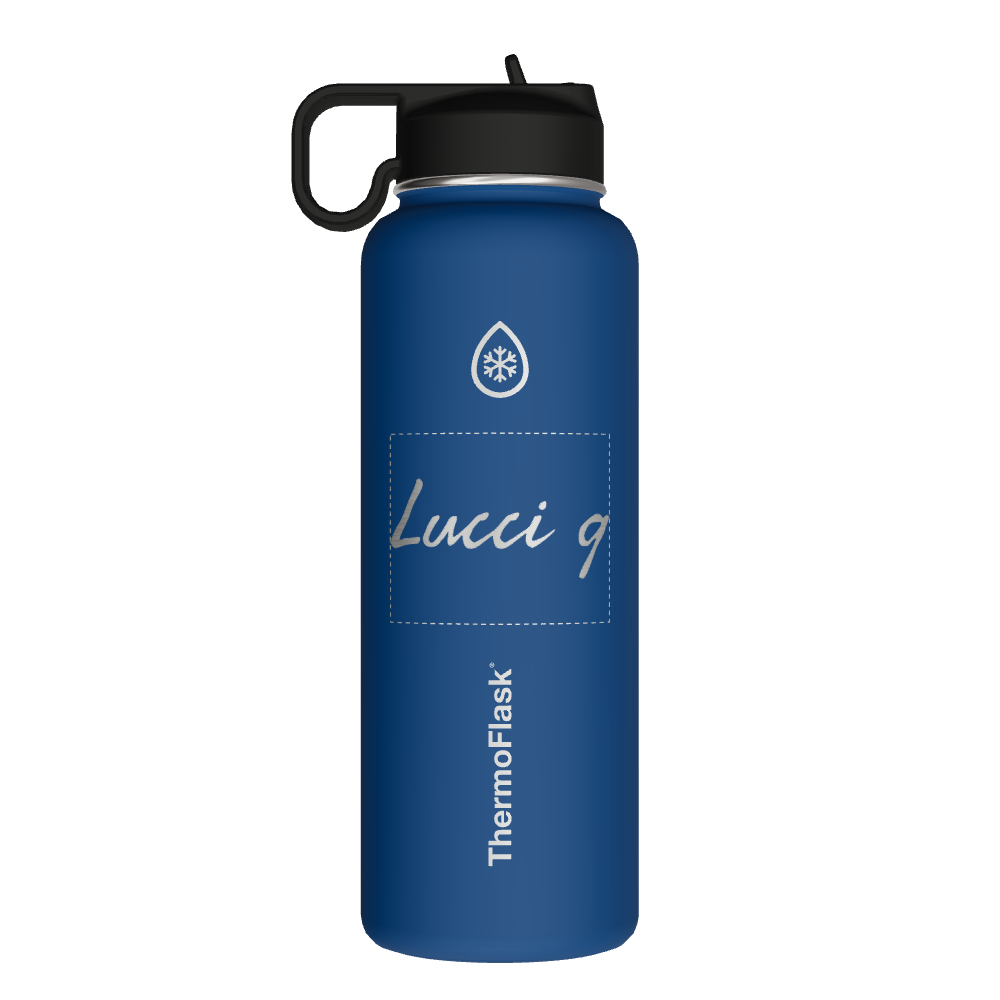Bottle w/ Chug Lid and Straw Lid - customized