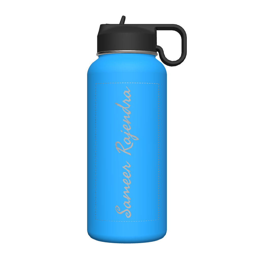 Bottle w/ Chug Lid and Straw Lid - customized