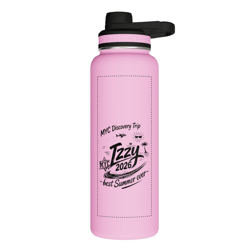 40oz Bottle With Chug Lid - customized