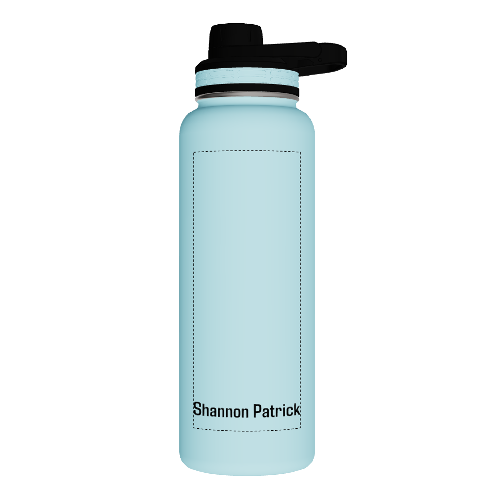 40oz Bottle With Chug Lid - customized