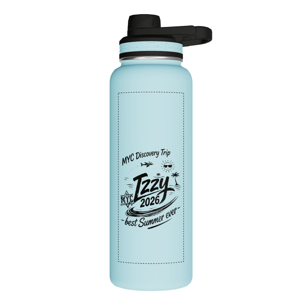 40oz Bottle With Chug Lid - customized