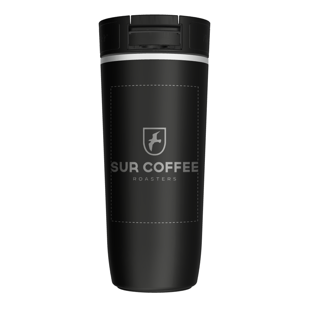 16oz Soft Touch Sip-N-Lok™ Travel Coffee Tumbler - customized