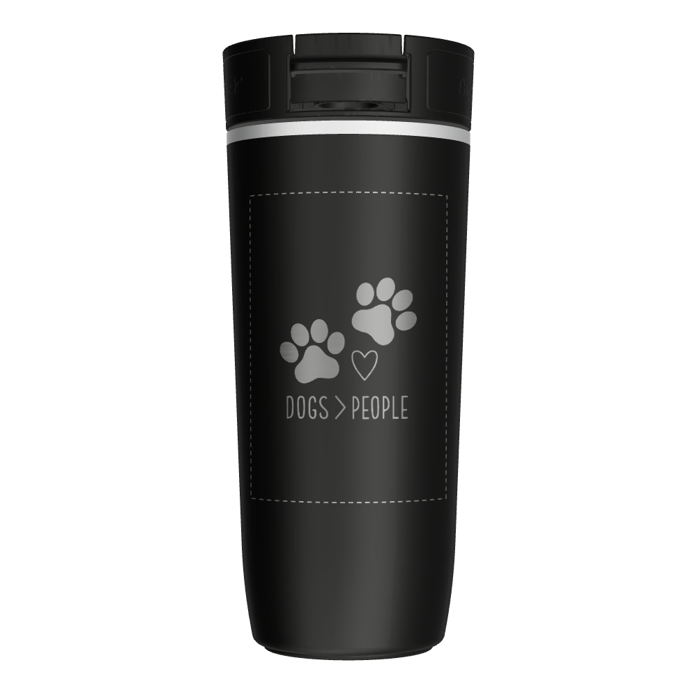 16oz Soft Touch Sip-N-Lok™ Travel Coffee Tumbler - customized