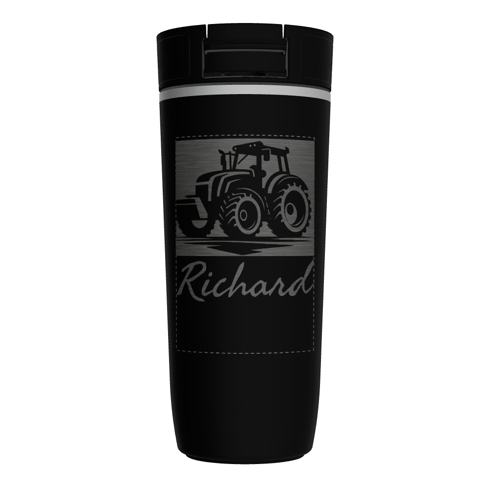 16oz Soft Touch Sip-N-Lok™ Travel Coffee Tumbler - customized