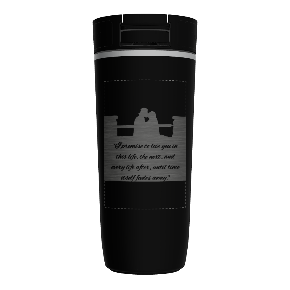 16oz Soft Touch Sip-N-Lok™ Travel Coffee Tumbler - customized
