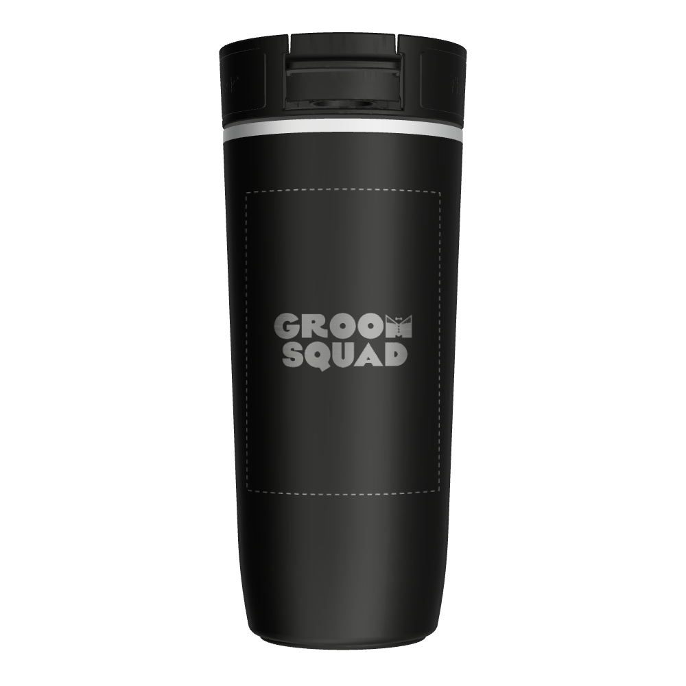 16oz Soft Touch Sip-N-Lok™ Travel Coffee Tumbler - customized