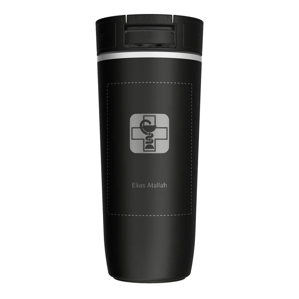 16oz Soft Touch Sip-N-Lok™ Travel Coffee Tumbler - customized
