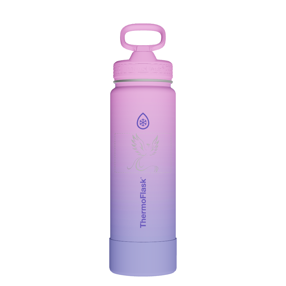 24oz Water Bottle With Straw Lid - customized