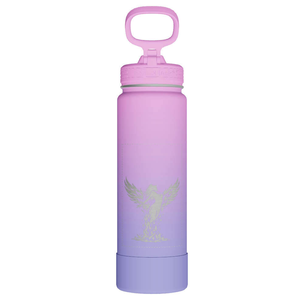 24oz Water Bottle With Straw Lid - customized