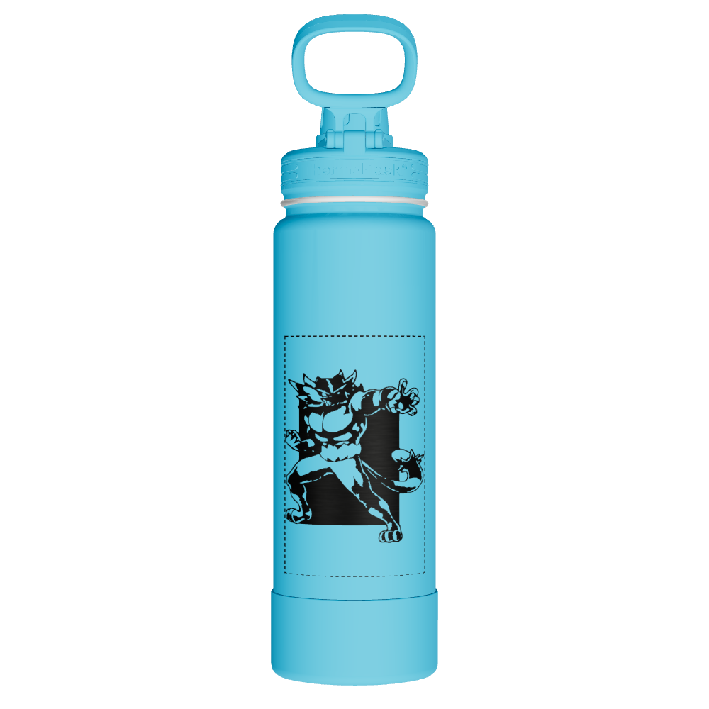 Neon Water Bottle With Spout Lid - customized